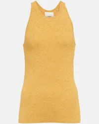 Isabel Marant Top Merry in maglia a coste Giallo