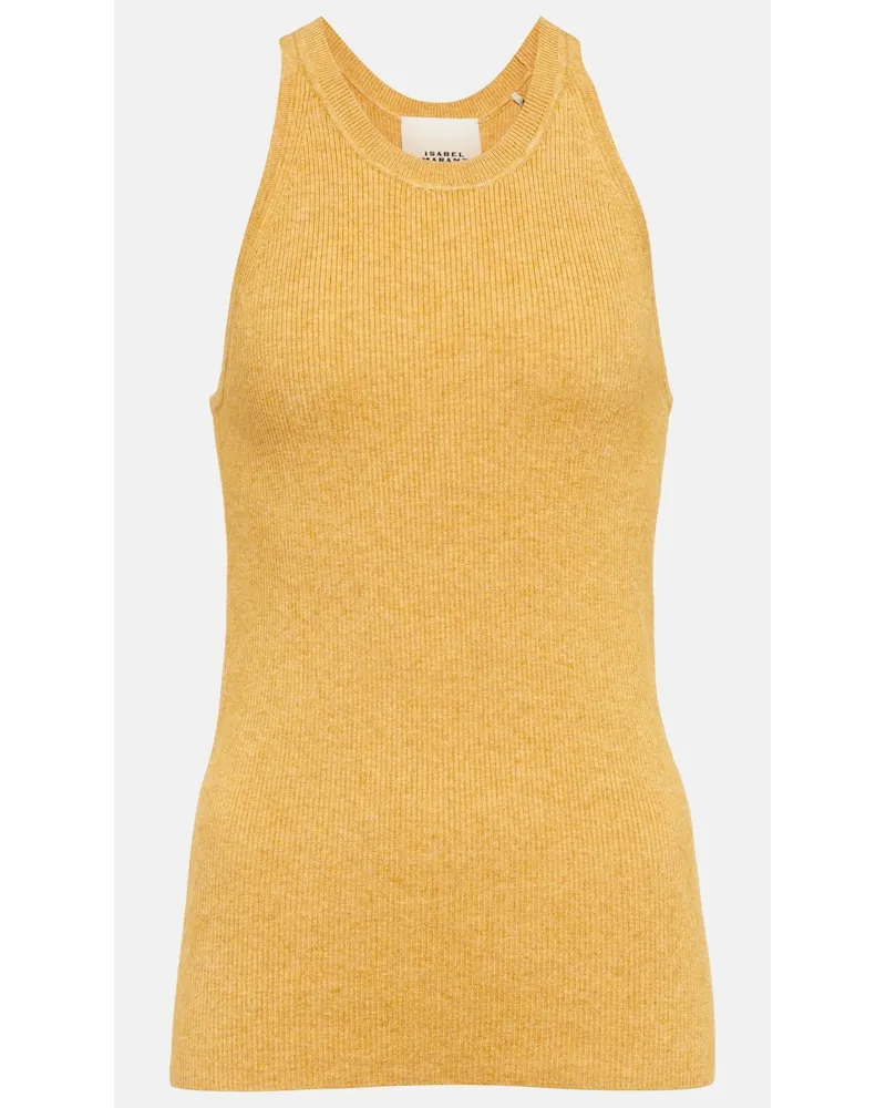 Isabel Marant Top Merry in maglia a coste Giallo