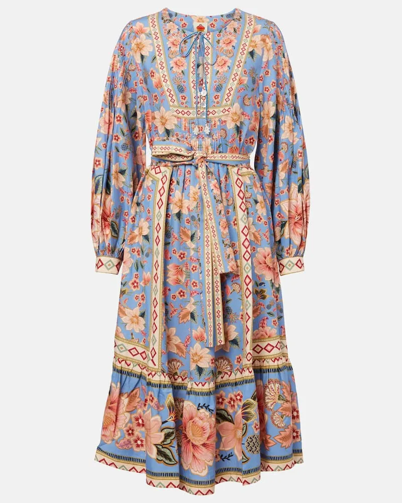 FARM Rio Abito midi Superbloom Tapestry con stampa Multicolore
