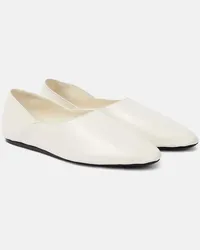 Jil Sander Ballerine in pelle Bianco