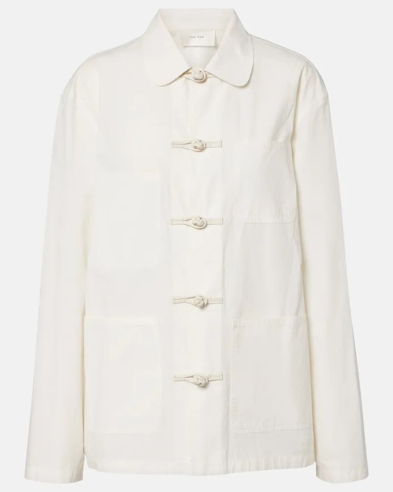 The Row Giacca Behati in popeline di cotone Bianco