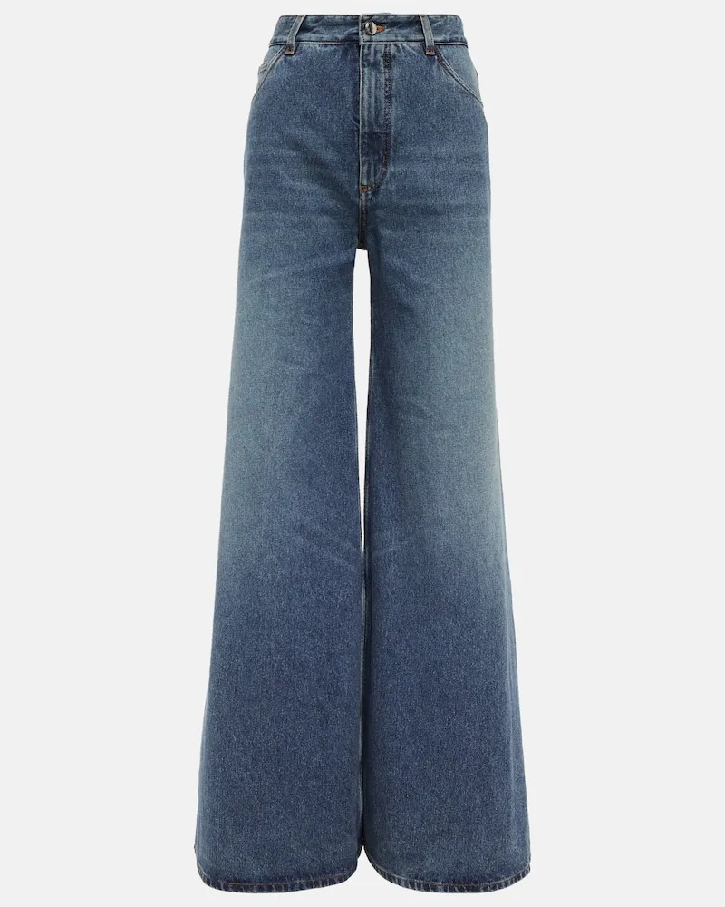Chloé ChloÃ© Jeans a gamba larga e vita alta Blu