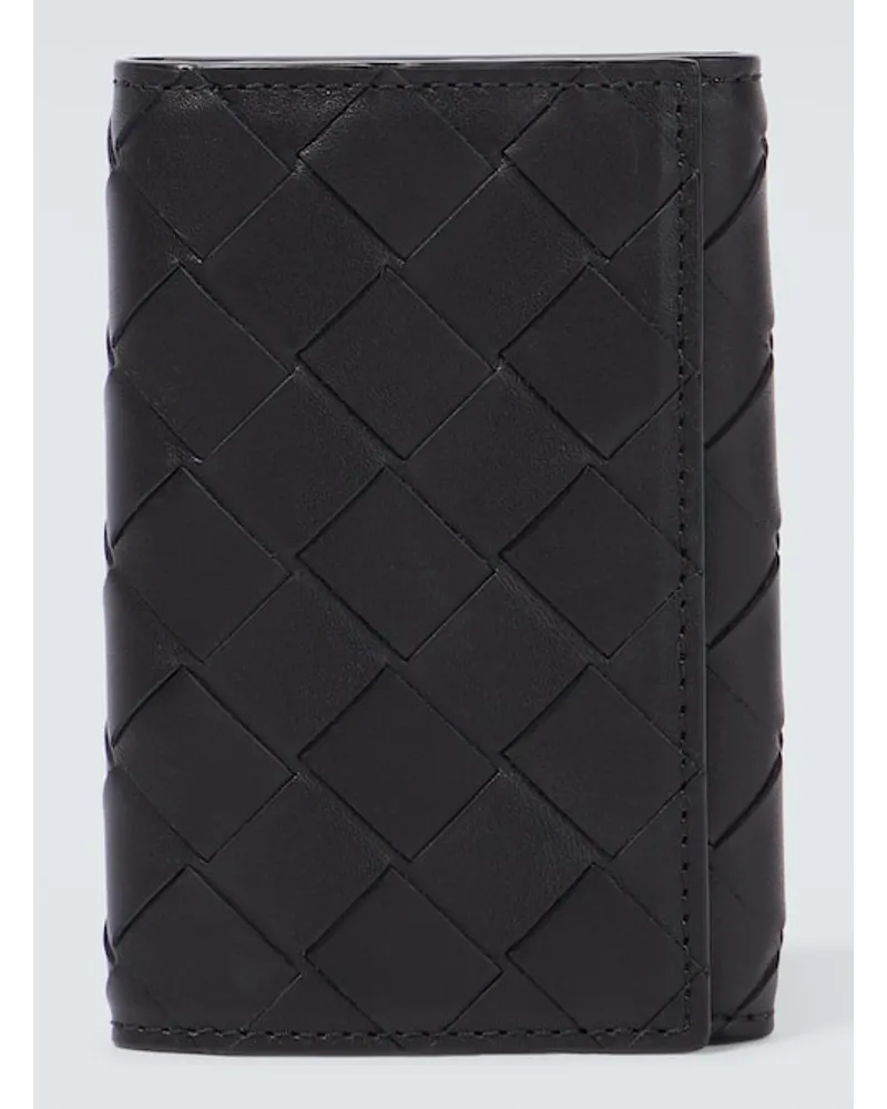 Bottega Veneta Portafoglio in pelle Intrecciato Nero