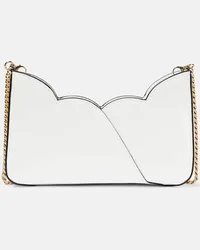 Christian Louboutin Clutch Hot Chick Small in vernice Bianco