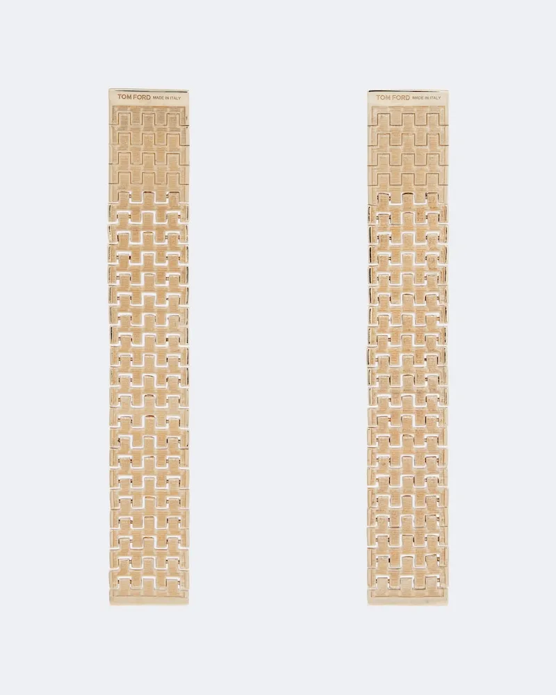 Tom Ford Orecchini Aion in ottone Oro
