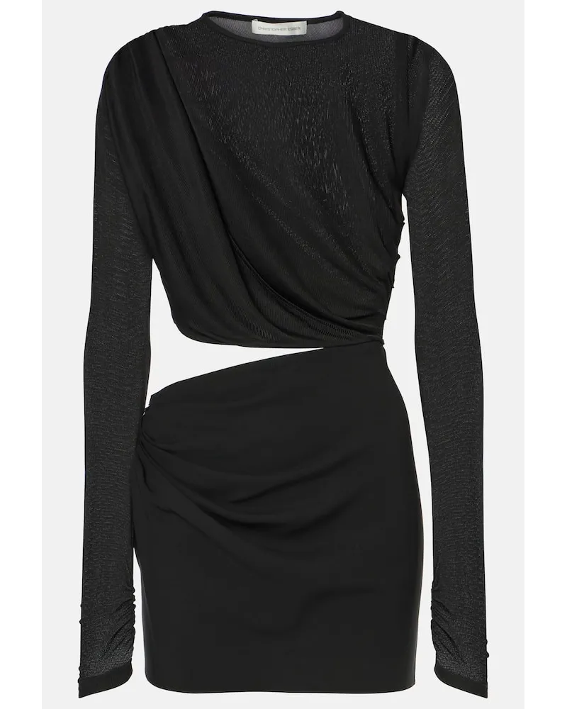 Christopher Esber Abito corto Ribbed Twist Nero