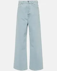 Nanushka Jeans Josine a gamba larga e vita alta Blu