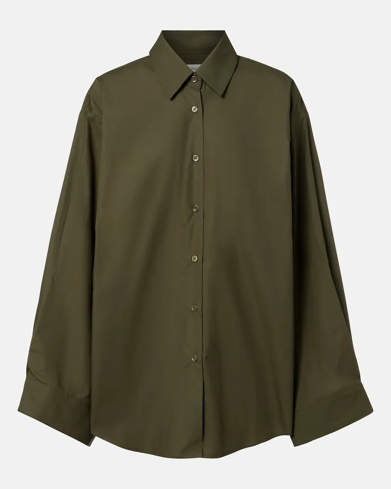 FRANKIE Shop Camicia oversize Tila in cotone Verde