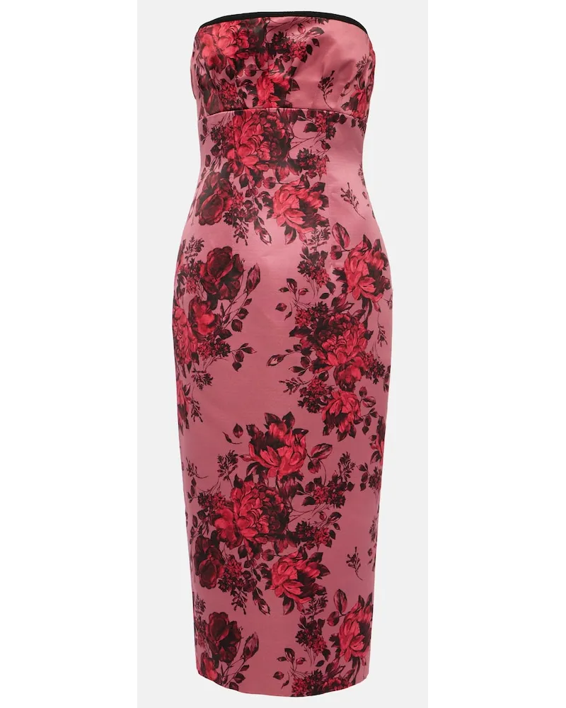 EMILIA WICKSTEAD Abito midi Adalina con stampa Rosa