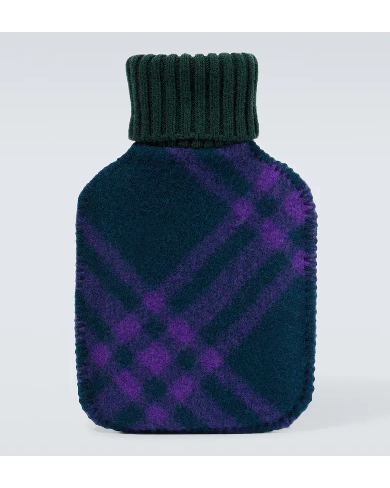 Burberry Borsa dellâacqua calda in lana a quadri Multicolore