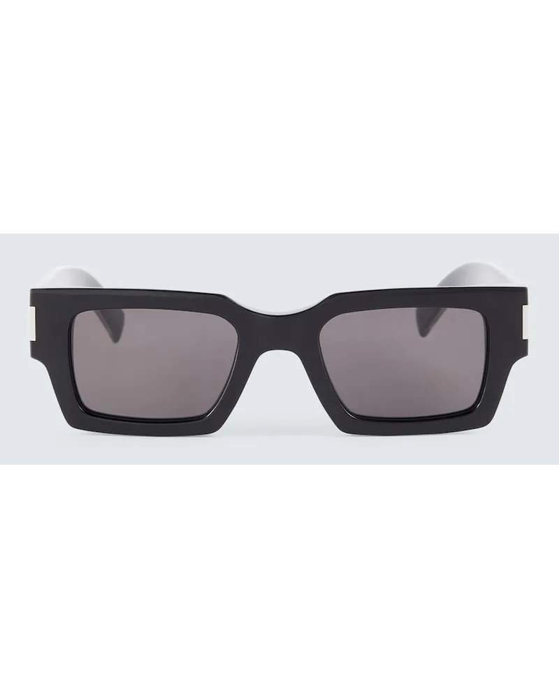 Saint Laurent Occhiali da sole rettangolari Nero