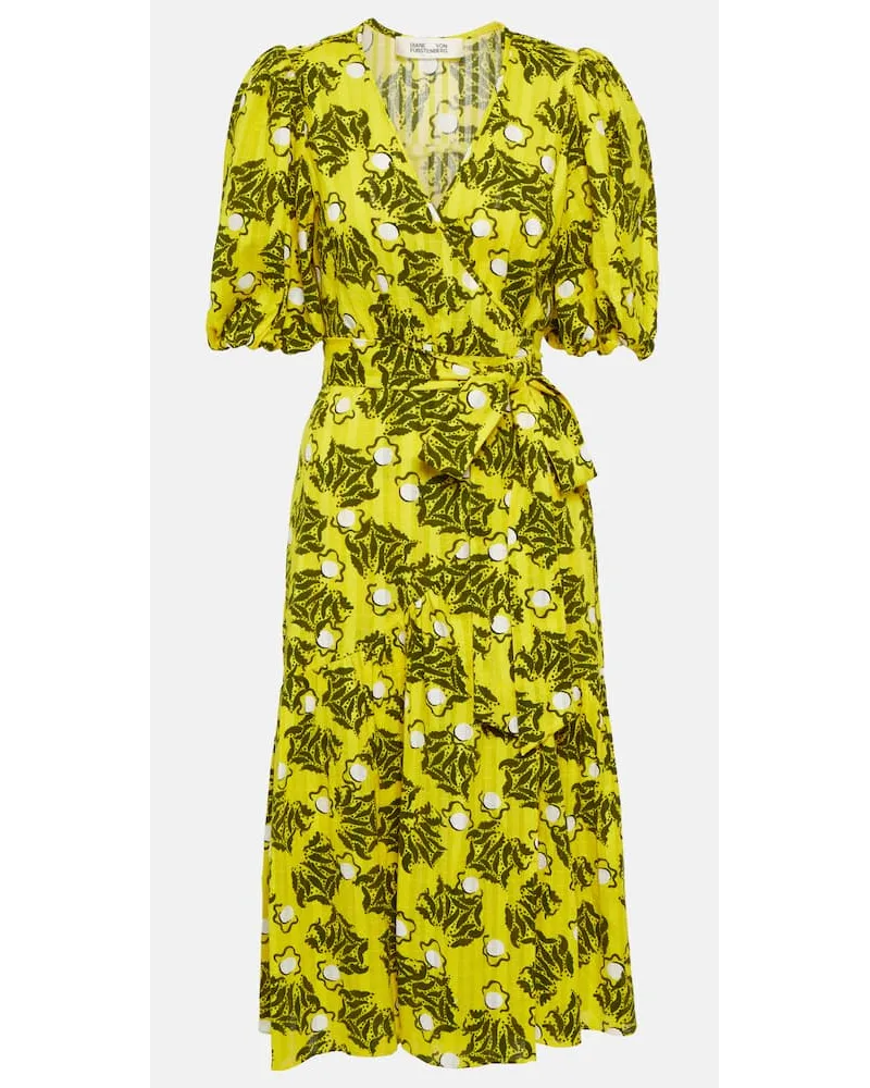 Diane von Furstenberg Miniabito Didi in cotone con stampa Multicolore