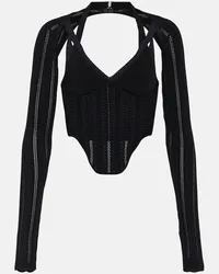 Dion Lee Top bustier Column Nero