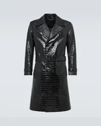 Tom Ford Trench in pelle stampata Nero