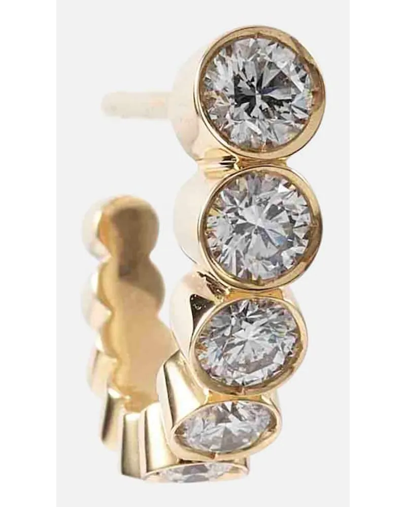 Sophie Bille Brahe Orecchino singolo Boucle Ensemble Petite in oro 18kt con diamanti Oro