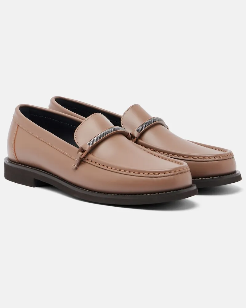 Brunello Cucinelli Ballerine in pelle Marrone