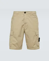 Stone Island Shorts cargo Compass in misto cotone Beige