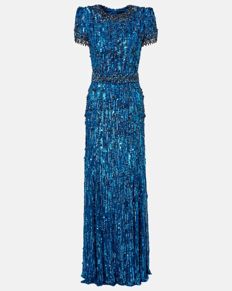 Jenny Packham Abito lungo Roxy Blu