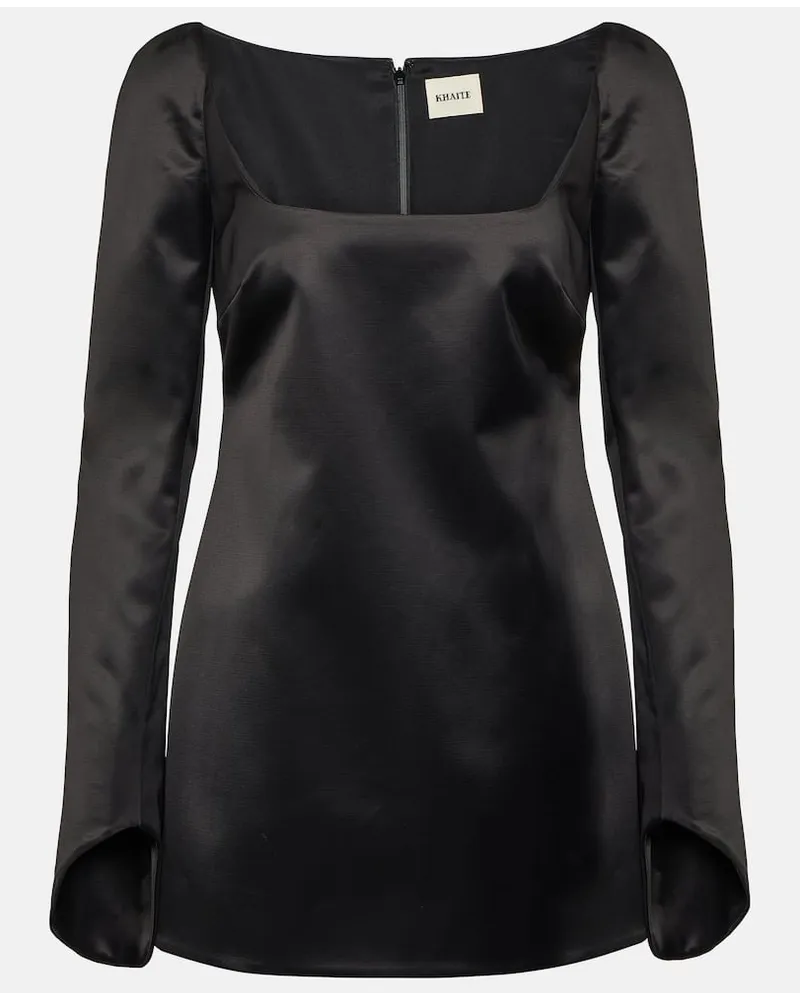 KHAITE Miniabito Tate in raso Nero