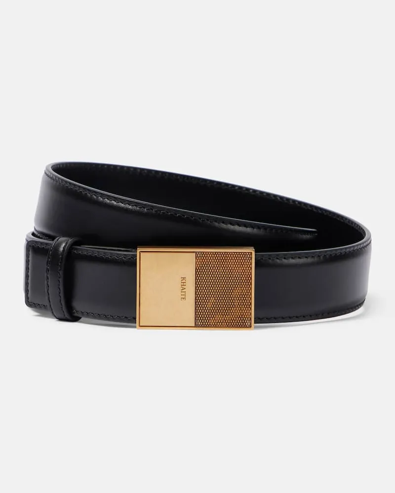 KHAITE Cintura Elio in pelle Nero