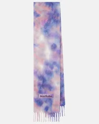 Acne Studios Sciarpa in misto mohair e lana tie-dye Viola