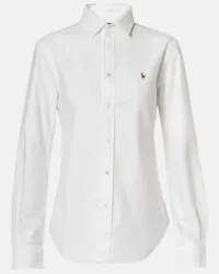 Ralph Lauren Camicia Oxford in cotone con logo Bianco