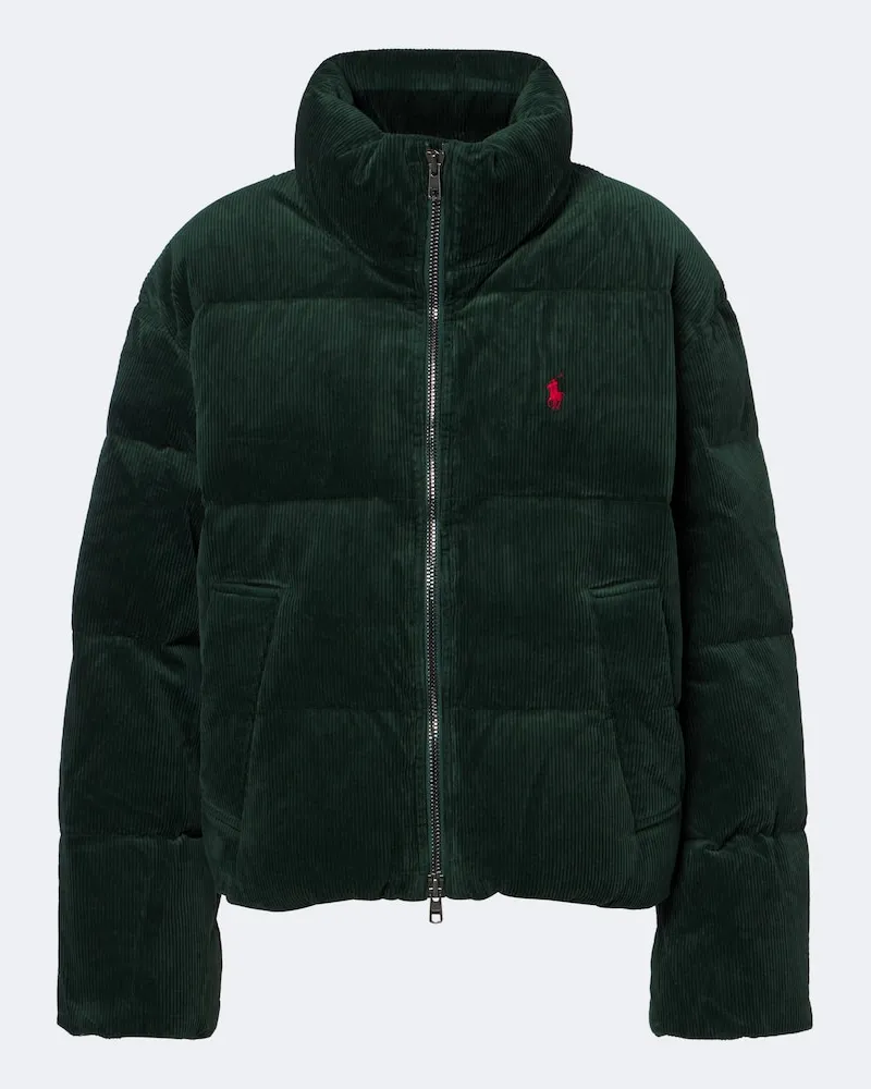Ralph Lauren Piumino in velluto di cotone a coste Verde
