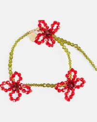 Simone Rocha Bracciale con cristalli Multicolore