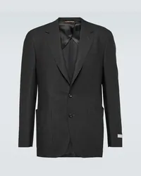 Canali Blazer monopetto in lana Nero