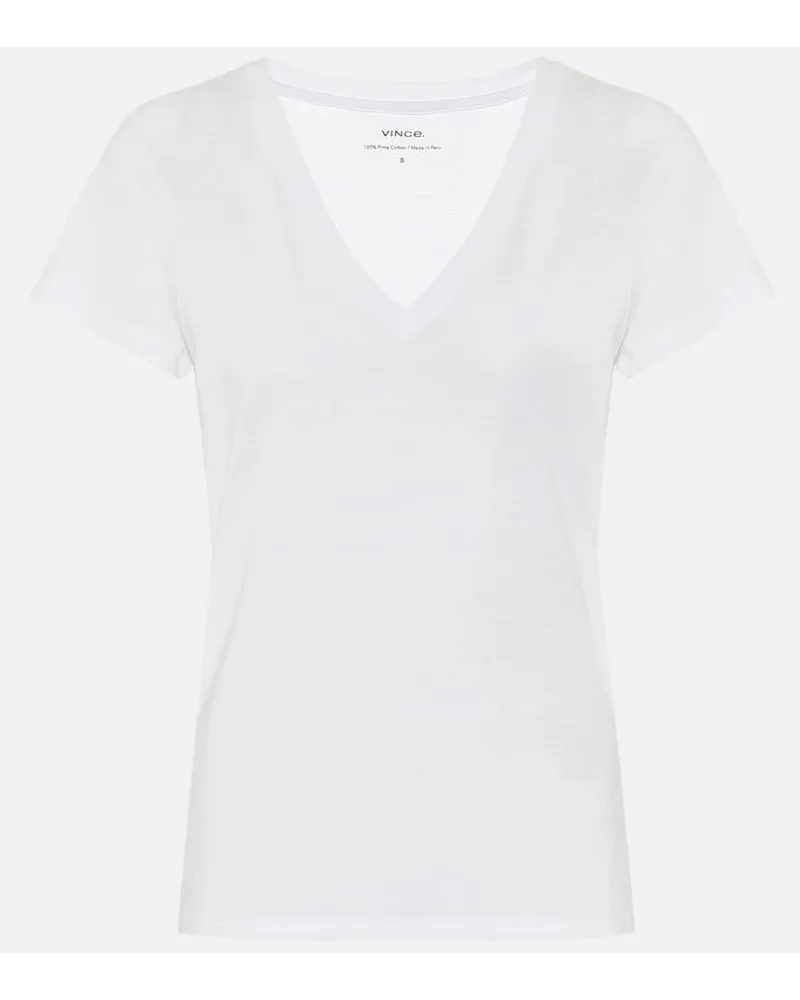 Vince T-shirt in cotone Bianco