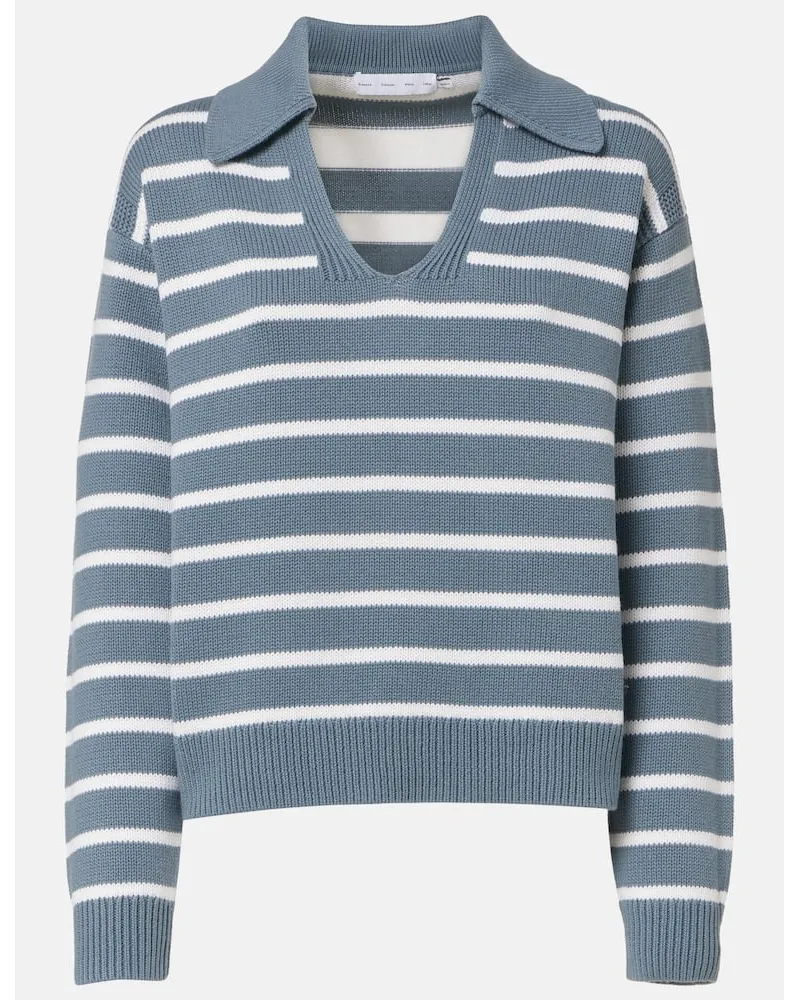 Proenza Schouler White Label - Pullover Murphey in cotone e cashmere Grigio
