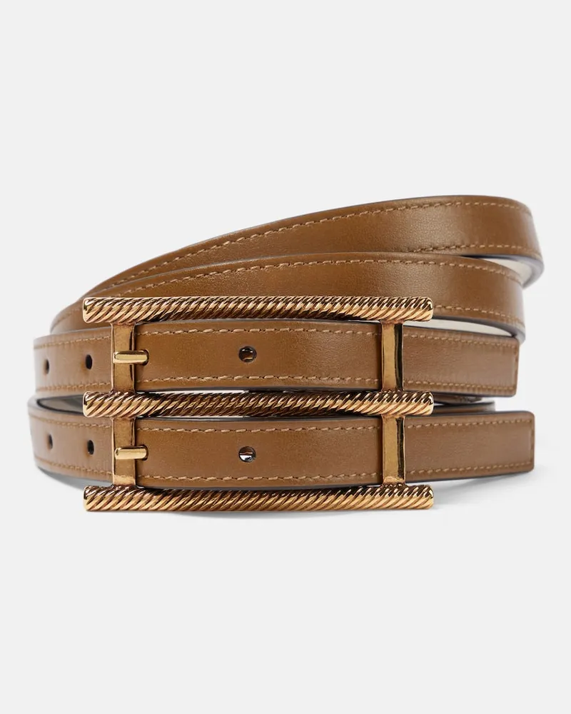 Etro Cintura reversibile in pelle Marrone