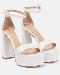 Gianvito Rossi Bridal - Sandali Holly con plateau Bianco