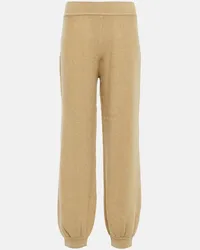 Loro Piana Pantaloni sportivi in cashmere Beige