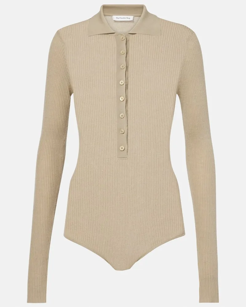 FRANKIE Shop Body Solana in lana, seta e cashmere Beige