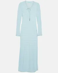 Melissa Odabash Abito midi Maddison in maglia con lacci Blu