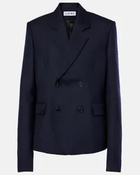 Loewe Blazer in lana Blu