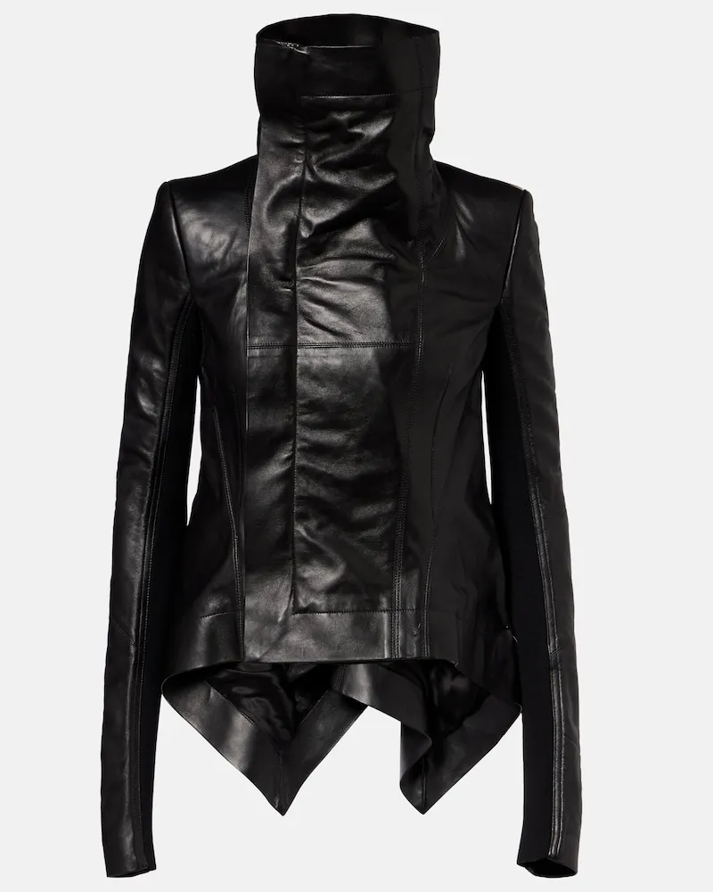 Rick Owens Giacca biker Naska in pelle Nero