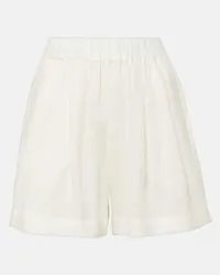 ASCENO Shorts Zurich in lino Bianco