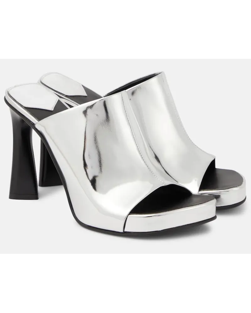 Stella McCartney Sandali Elsa in similpelle Argento