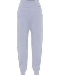 Stella McCartney Pantaloni sportivi in cashmere Blu