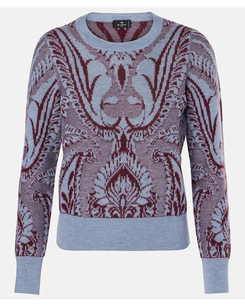 Etro Pullover in jacquard di lana Multicolore