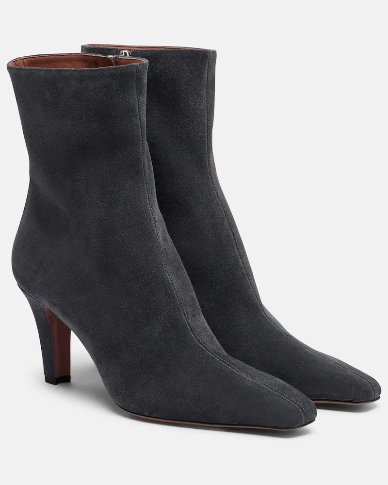 Paris Texas Stivaletti Belle in suede Grigio