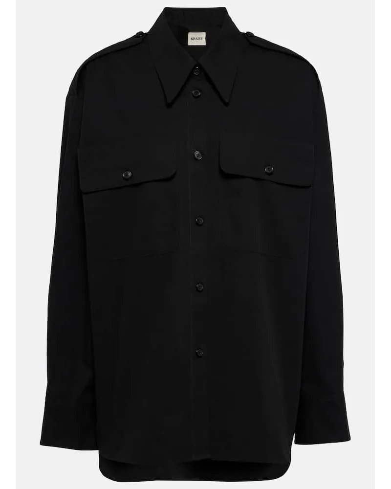 KHAITE Camicia Missa in cotone Nero