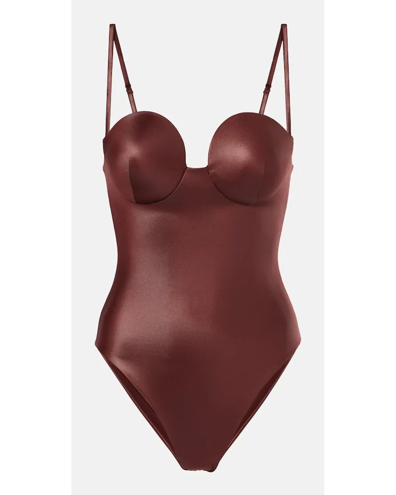 Magda Butrym Costume intero Retro Marrone