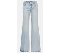 Jeans flared con spacco