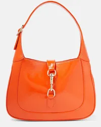 Gucci Borsa a spalla Gucci Jackie Small in vernice Arancione