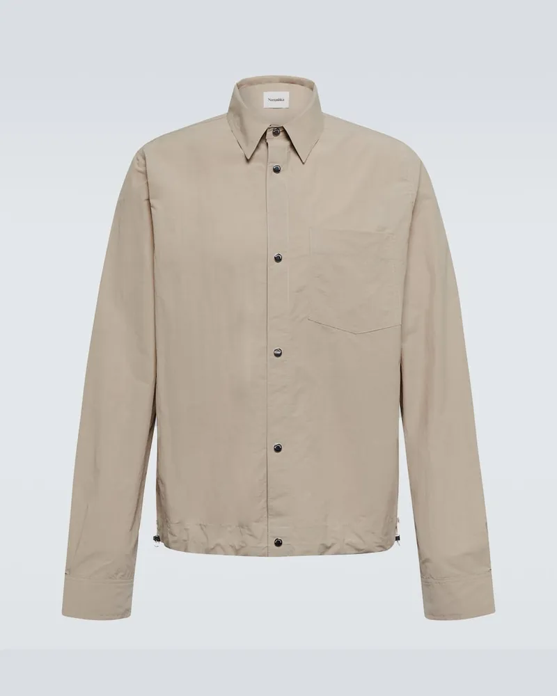 Nanushka Giacca Moos in tessuto tecnico Beige