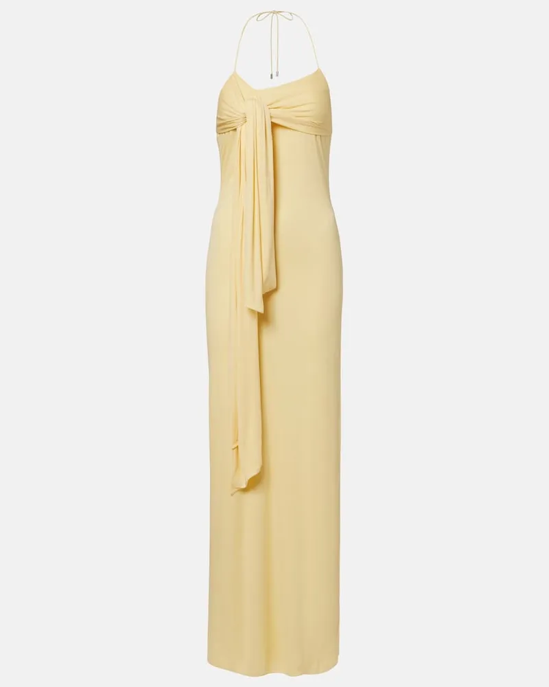 Loewe Paula's Ibiza - Abito lungo in crÃªpe Giallo