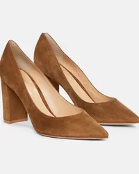 Gianvito Rossi Pumps Piper 85 in suede Marrone